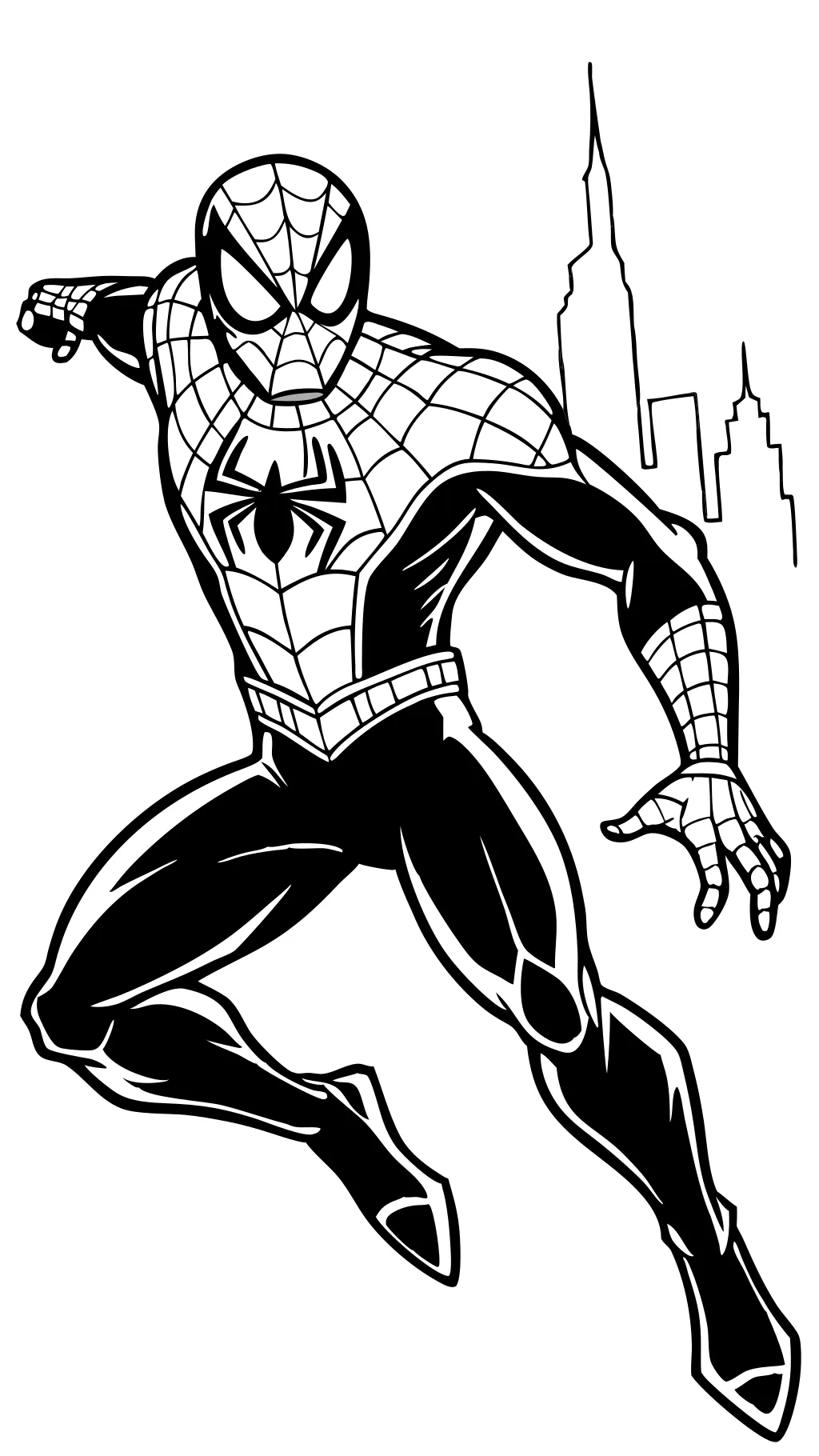 iron spiderman coloring pages